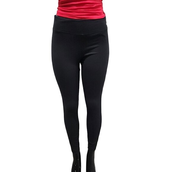 Tommy Hilfiger Performance Workout Pants-High-Rise Cotton Leggings Womens Medium - Picture 1 of 11